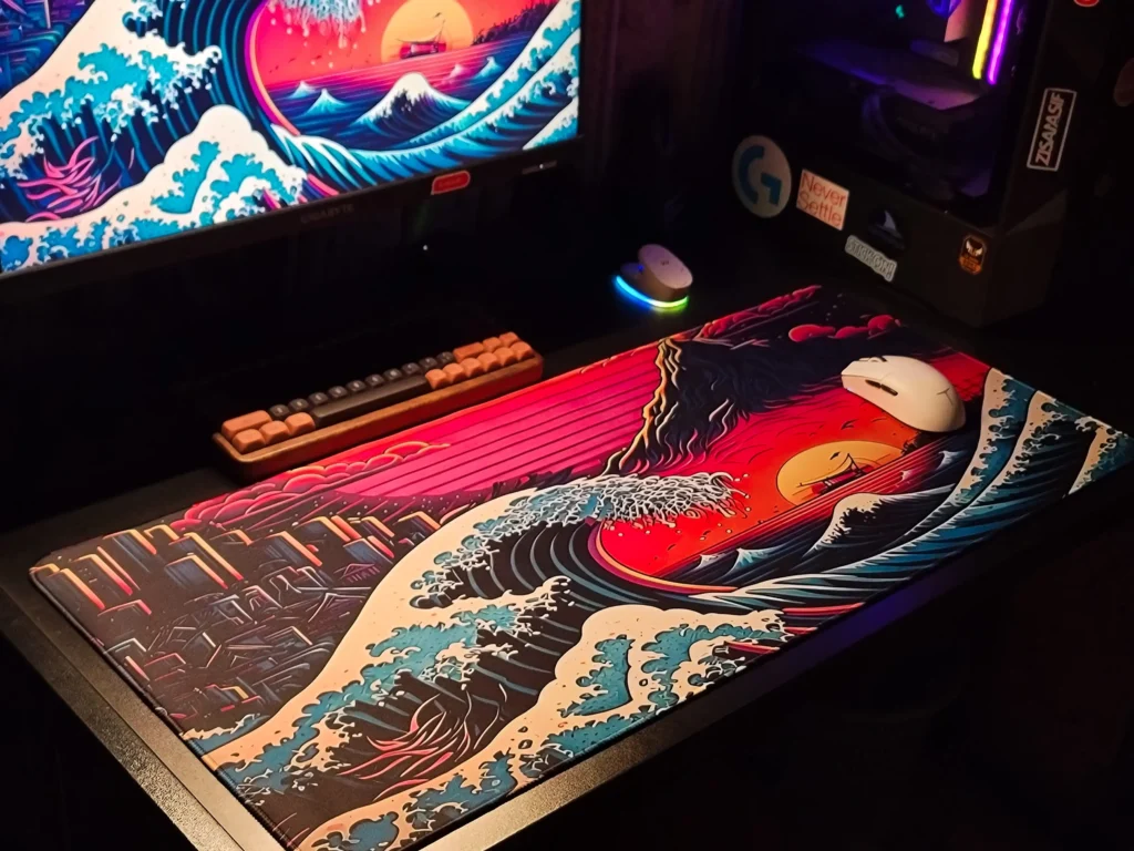 Ocean's Fire Mousepad