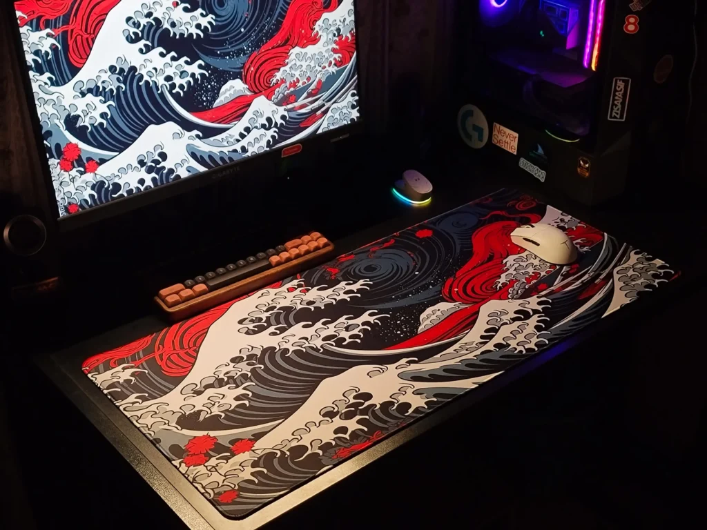 Red Wave Mousepad