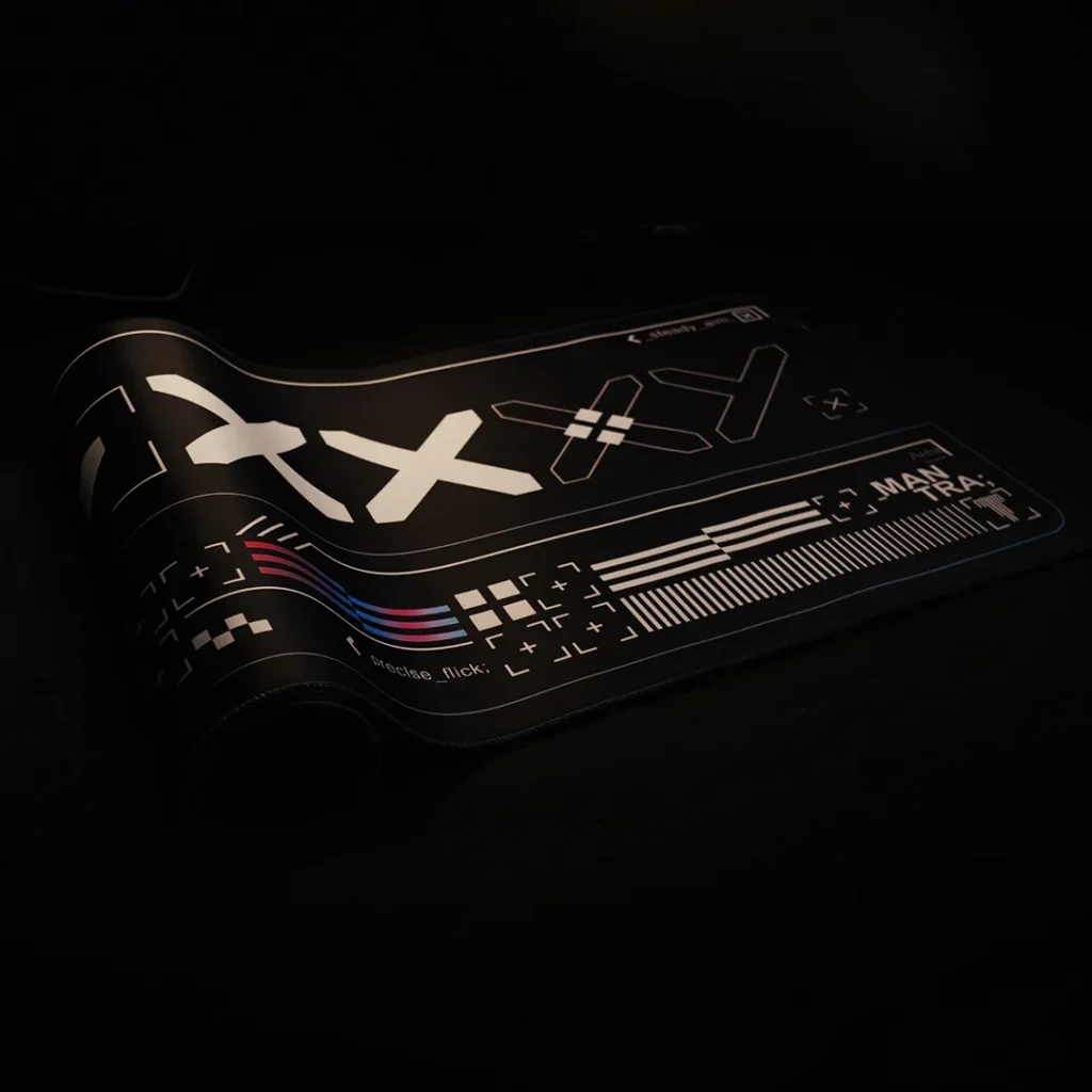 Print Stream (Black) Gaming Mousepad