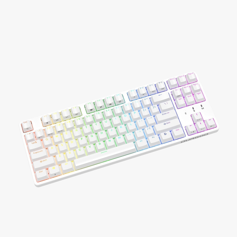 Durgod Cavalry 87w Wireless Hotswappable RGB Mechanical Keyboard (Kailh Speed Silver)