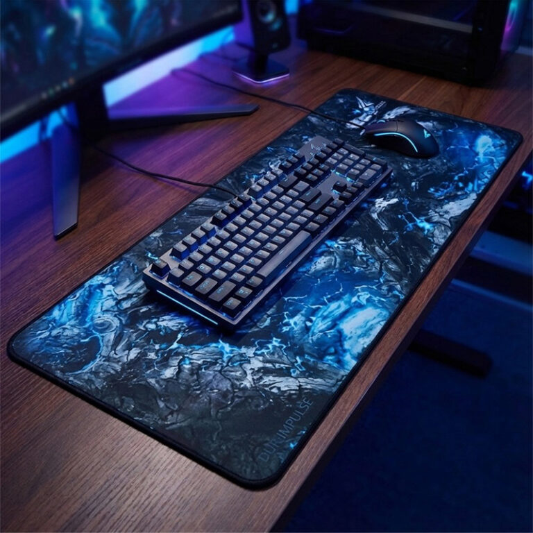 Durgod Blue Impulse Mousepad | Control Surface | 4mm Thickness