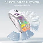 Onikuma CW930 Tri-Mode RGB Wireless Gaming Mouse - Image 16