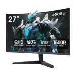 KOORUI 27E6QCA 27" 180Hz 2K QHD VA Curved Gaming Monitor
